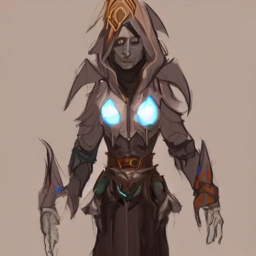 Prompt: concept art for a gravity sorcerer mechanic, character design, artstation trending