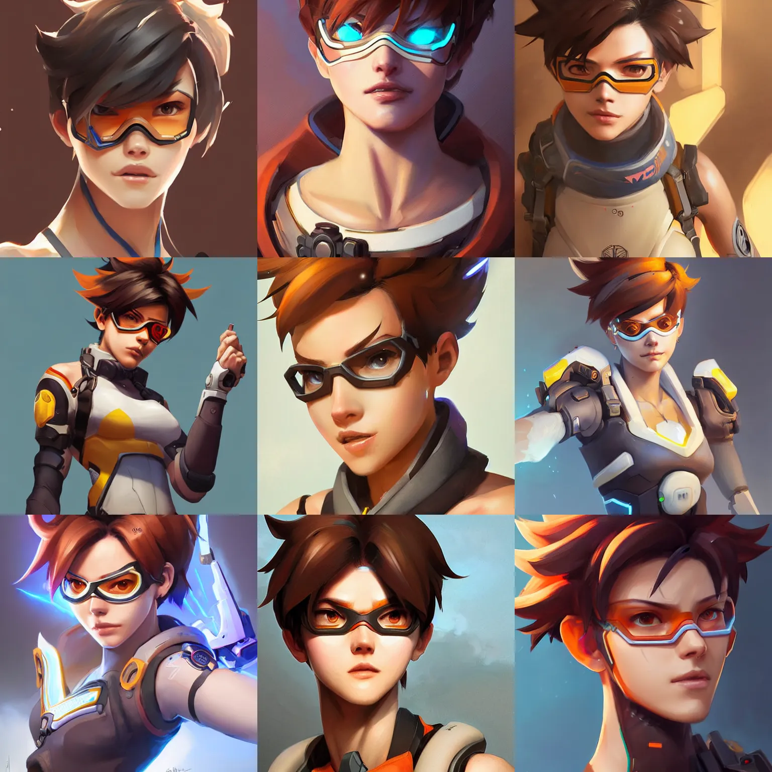 Tracer from Overwatch , highly detailed, digital, Stable Diffusion