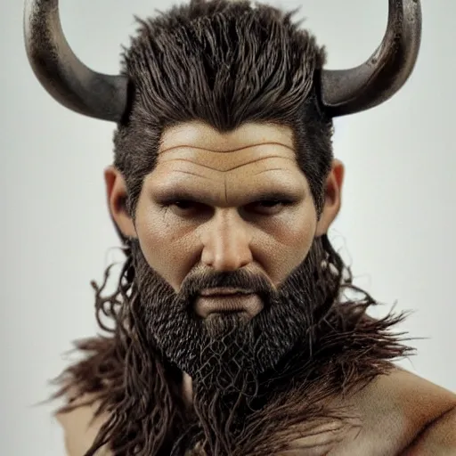 Prompt: of a viking from valhalla, wearing the horned helmet ultra fine detail, hair strands, ultra high resolution, fine texture detail, miniature painting techniques, perfect proportions, marvel cinematic universe, eric bana