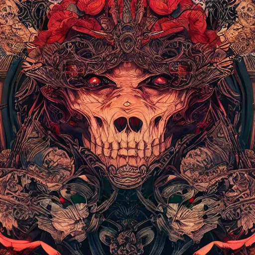 Prompt: 🏴🏴☠🤬, symmetrical, intense, detailed, by bambang nurdianshyah, garis edelweiss, roby dwi antono and dan mumford, ayami kojima, takato yamamoto, barclay shaw, norman rockwel, karol bak, yukito kishiro