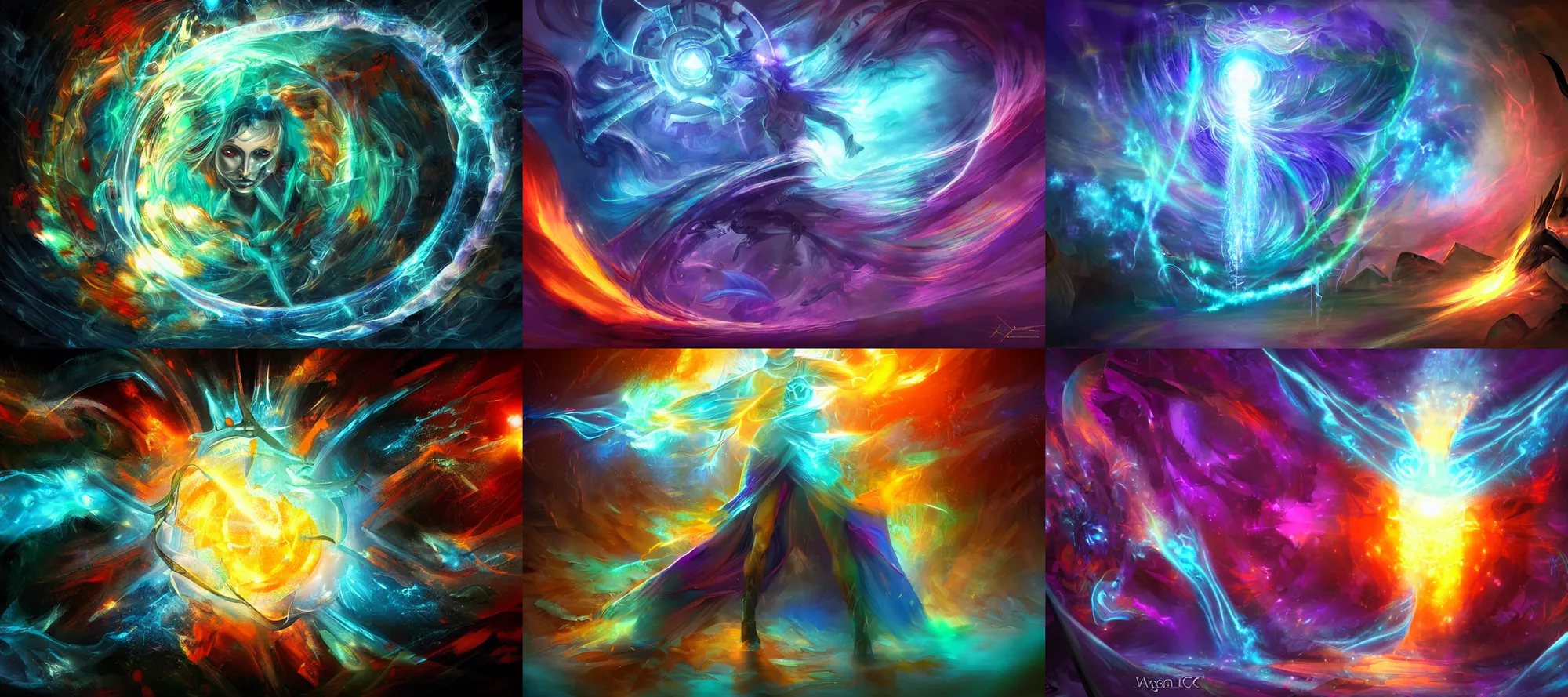 Prompt: arcane magic, abstract, mystical energy, mana, fantasy digital painting, hd