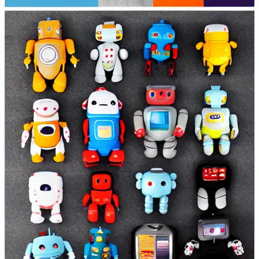 Image similar to robot plushie collection