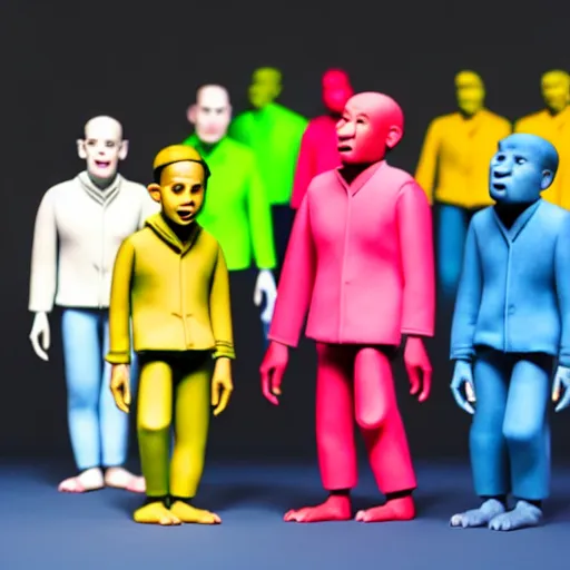 Image similar to mandatory diversity training claymation by jan svankmejer, hyperrealistic, aesthetic, masterpiece