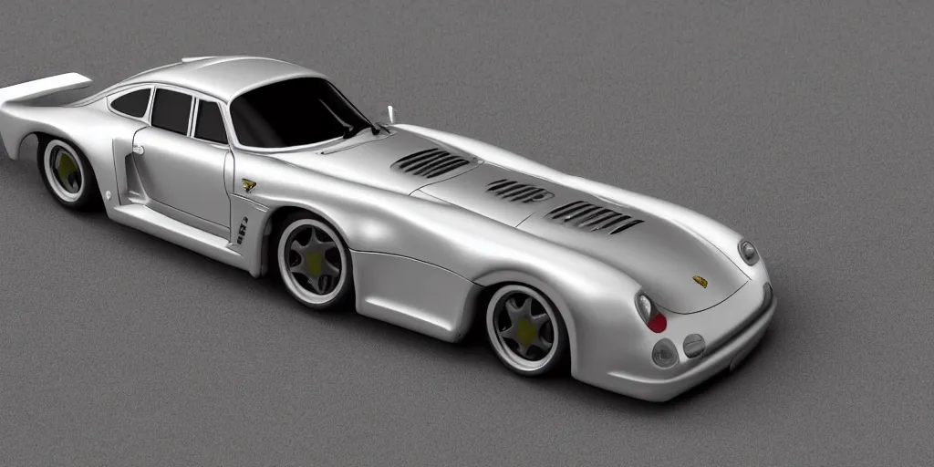 Image similar to porsche 959 with a turbine rocket engine. photo realistic 4k 35mm