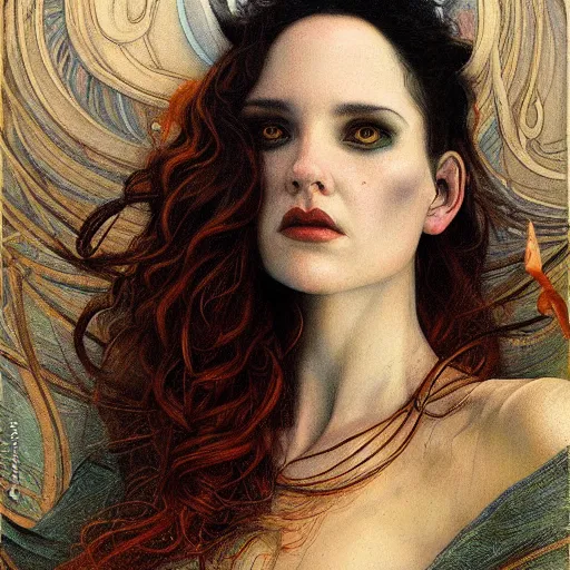 Image similar to a painting in the style of donato giancola, and in the style of tom bagshaw, and in the style of charles dulac. smooth, sharp focus, semi - realism, symmetry.