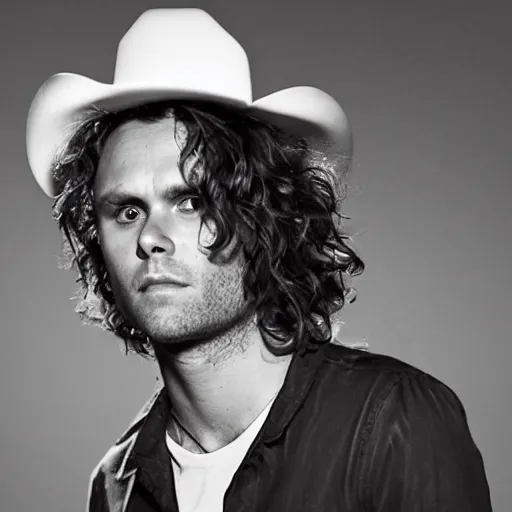 Image similar to mikky ekko as a country western singer