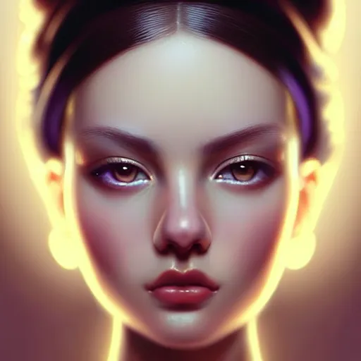 Prompt: digital painting of a close up face portrait of an elegant, beautiful, sophisticated, fashionable, pretty, young, happy russian - uzbek model, lucid pulsar star energy. intricate ornate detail, eye focus, by artgerm, range murata, jeremy lipking, trending on pinterest, artstation hq, vivid 8 k, film still.