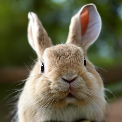 Image similar to david attenborough and rabbit hybrid