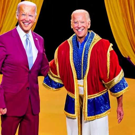 Prompt: Joe Biden dressed as Aladdin