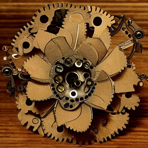 Image similar to mechanical flower