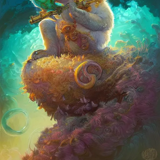 Prompt: sea koala colorful, fantasy, intricate, highly detailed, digital painting, hq, trending on artstation, illustration, style of stanley artgerm and greg rutkowski and dan mumford