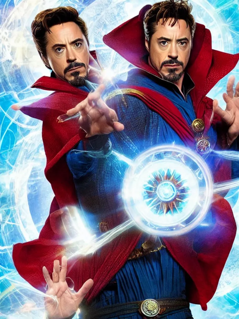 Image similar to Robert Downey Jr as Doctor Strange