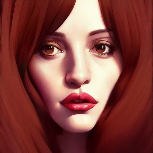 Prompt: a cubist gina gershon christina hendricks kat dennings alluring instagram model by wlop and ilya kuvshinov and artgerm, symmetrical eyes, aesthetic, gorgeous, stunning, alluring, attractive, artstation, deviantart, pinterest, digital art