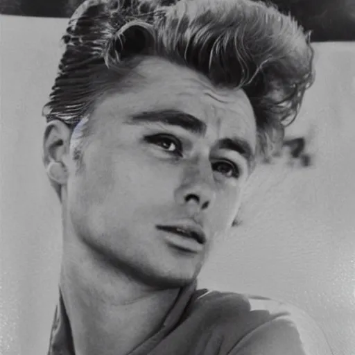 Image similar to James Dean as a woman from Jakarta