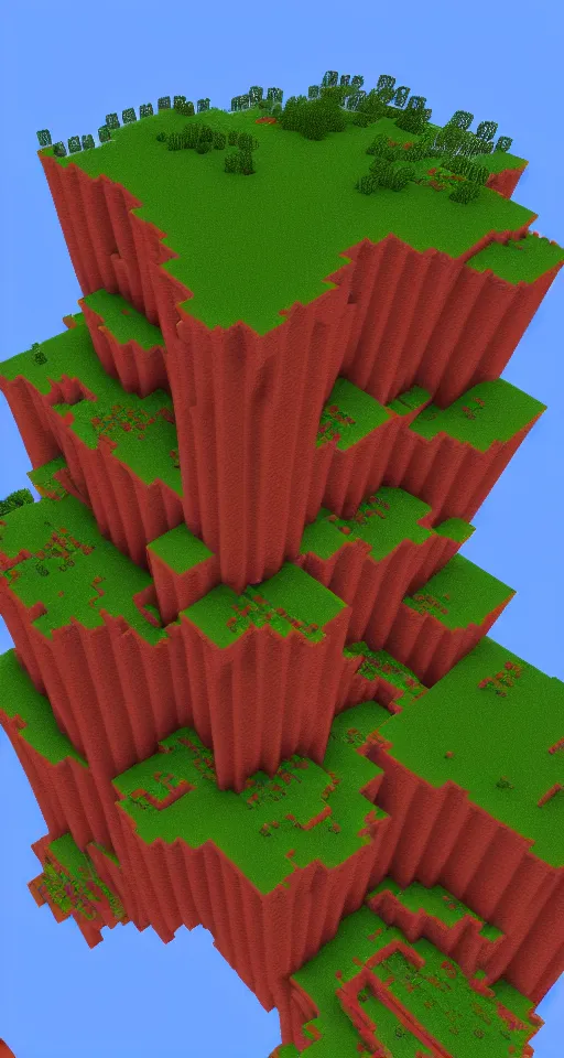 Image similar to minecraft grand canyon