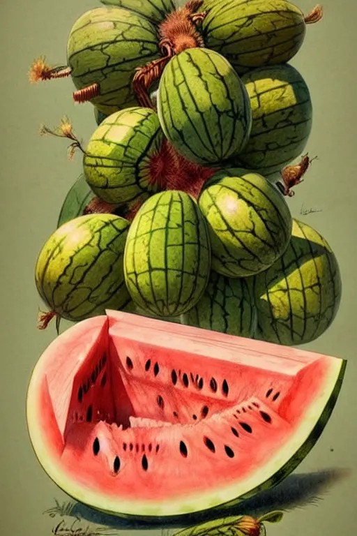 Image similar to ( ( ( ( ( 1 9 5 0 s watermelon farm poster. muted colors. ) ) ) ) ) by jean - baptiste monge!!!!!!!!!!!!!!!!!!!!!!!!!!!!!!