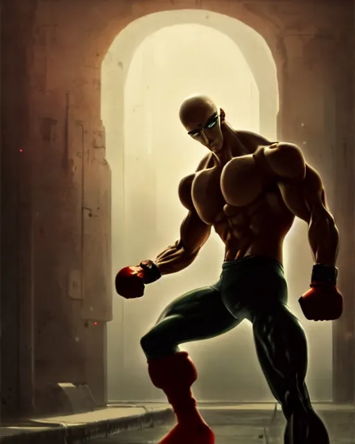 Prompt: gigachad luigi bodybuilder fighting like saitama in the matrix, fantasy character portrait, ultra realistic, anime key visual, full body concept art like ernest khalimov, intricate details, highly detailed by greg rutkowski, ilya kuvshinov, gaston bussiere, craig mullins, simon bisley