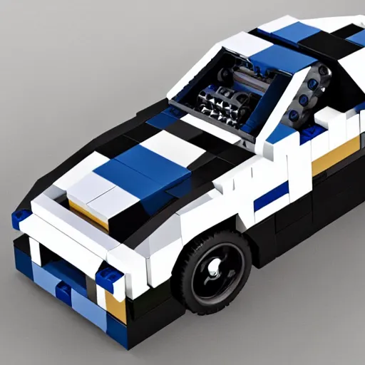 Prompt: A 3D render of a lego Rx7