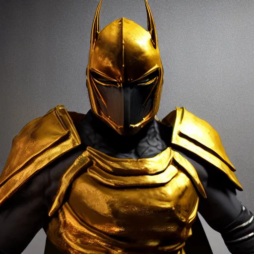 Image similar to a photorealistic 3D render of a full body dark side knight (as an archetypal DnD isekai Demon Lord) wearing armor made of gold and silver, unreal engine, octane render, cinematic lighting, a sense of evil, hard surface character concept art, character design, hyper realism, high detail, depth of field, stunning cgsociety, HD, HDR, 4k