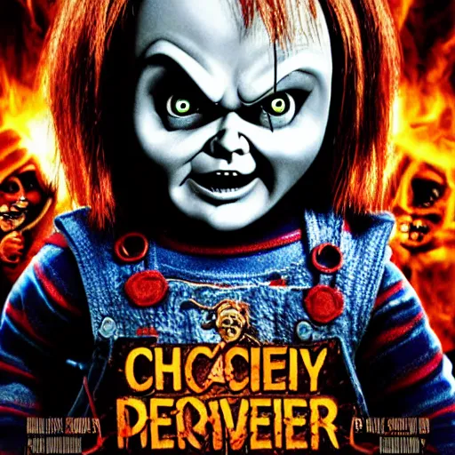 Image similar to Chucky versus Puppet Master Demonic Toys movie poster