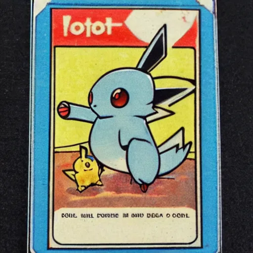 Image similar to a pokémon card from 1930, very detailed