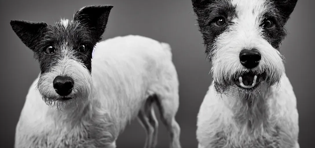 Image similar to portrait of an old fox terrier, award winning photograph