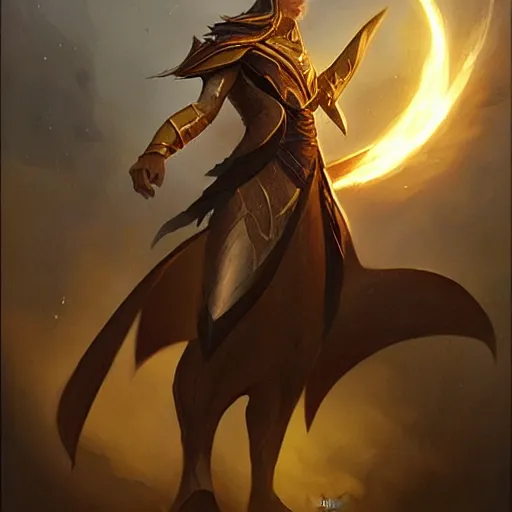 Prompt: azir in shurima by greg rutkowski