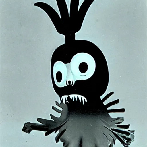 Image similar to creature from czech animation from the 60s