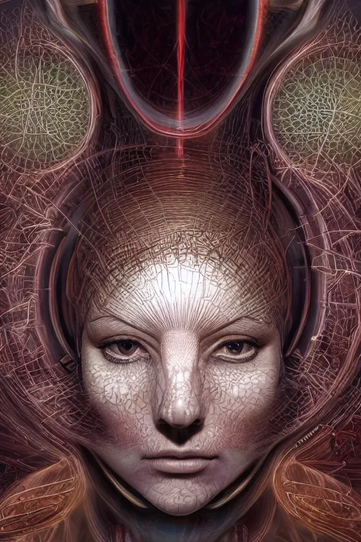 Prompt: cinematic portrait of Putim. Centered, uncut, unzoom, symmetry. charachter illustration. Dmt entity manifestation. Surreal render, ultra realistic, zenith view. Made by hakan hisim feat cameron gray and alex grey. Polished. Inspired by patricio clarey, heidi taillefer scifi painter glenn brown. Slightly Decorated with Sacred geometry and fractals. Extremely ornated. artstation, cgsociety, unreal engine, ray tracing, detailed illustration, hd, 4k, digital art, overdetailed art. Intricate omnious visionary concept art, shamanic arts ayahuasca trip illustration. Extremely psychedelic. Dslr, tiltshift, dof.  64megapixel. complementing colors. Remixed  by lyzergium.art feat binx.ly and machine.delusions. zerg aesthetics. Trending on artstation, deviantart