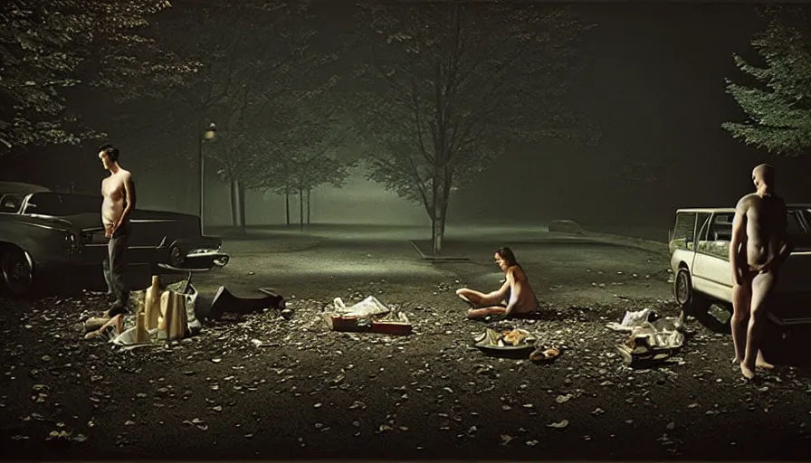 Image similar to the two complementary forces that make up all aspects and phenomena of life, by gregory crewdson