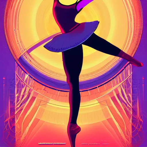 Image similar to a poster of a ballerina an album cover by kilian eng, behance contest winner, afrofuturism, circuitry, artwork, adafruit