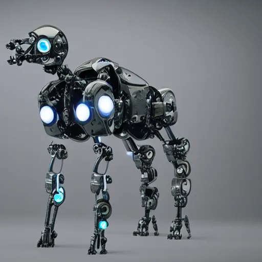 Image similar to photo of cybermorphic robotic animal