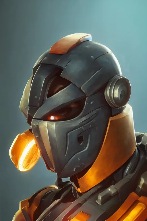 Image similar to epic mask helmet robot ninja portrait stylized as fornite style game design fanart by concept artist gervasio canda, behance hd by jesper ejsing, by rhads, makoto shinkai and lois van baarle, ilya kuvshinov, rossdraws global illumination radiating a glowing aura global illumination ray tracing hdr render in unreal engine 5