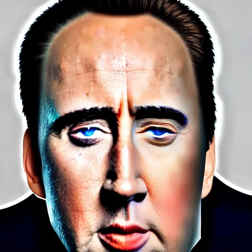 Prompt: hybrid senn penn and nicholas cage