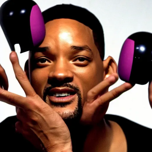 Image similar to will smith posing for a camera, holding up a phone during an photoshoot for his early 2 0 0 0's techno album, cool coloring reminiscent of the 2 0 0 0's, album cover, y 2 k aesthetic,