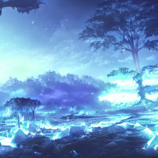 Prompt: vague antidescriptive acrylic vital exopoison fluid blob nier automata pixiv scenery artwork : nature dream vegetation magic density infinite, macro seminal dream points of icy, frozen vaporwave shards tempted to turn into a dream scenery, high quality topical render, nier automata, concept art