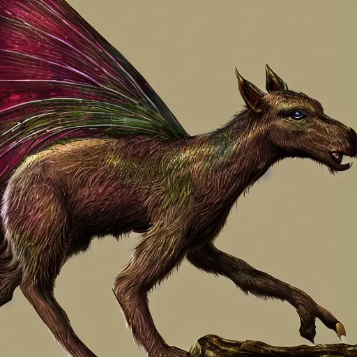 Prompt: a small mythical creature, close shot, stunning detail, highly detailed digital art