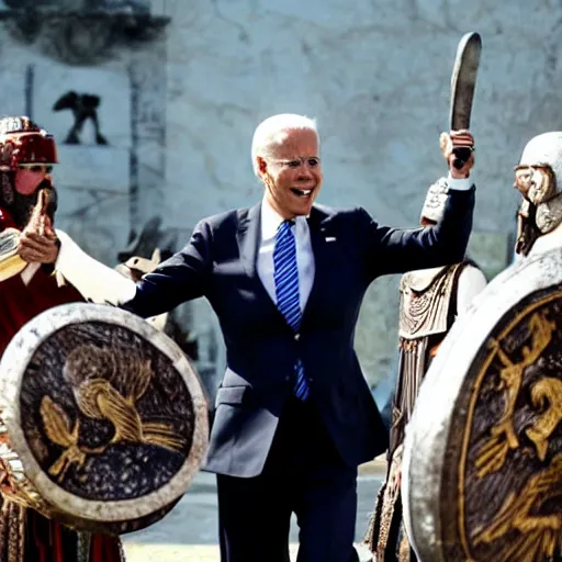 Image similar to joe biden as a roman gladiator