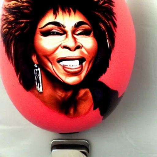 Image similar to tina turner face on a turnip vegetable