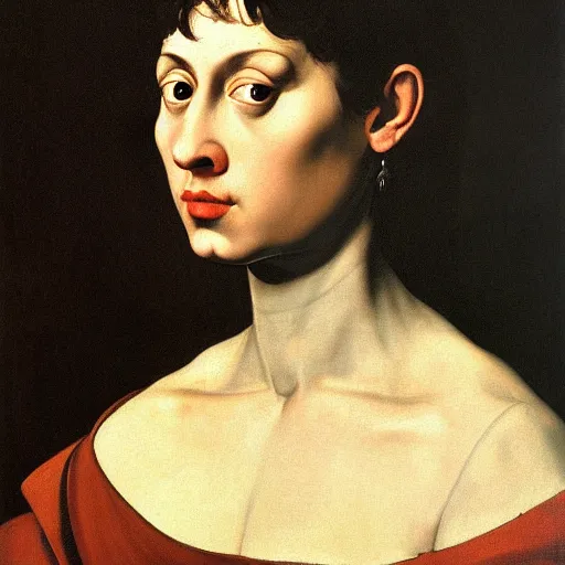 Image similar to a portrait by Caravaggio