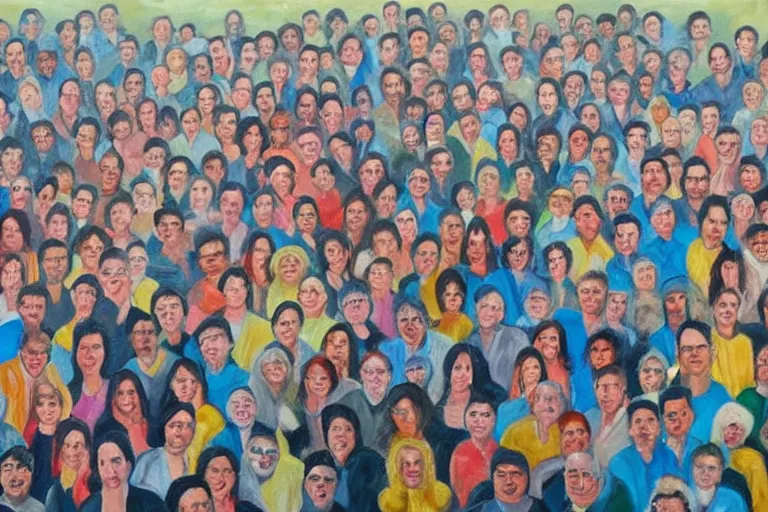 Image similar to painting of Missing 411 person