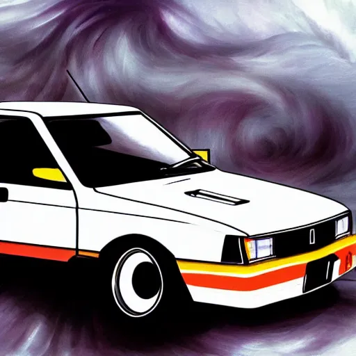 Image similar to lada initial d, anime art