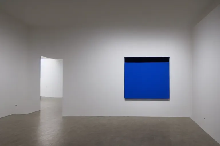 Image similar to minimalist James Turrell exhibition painting