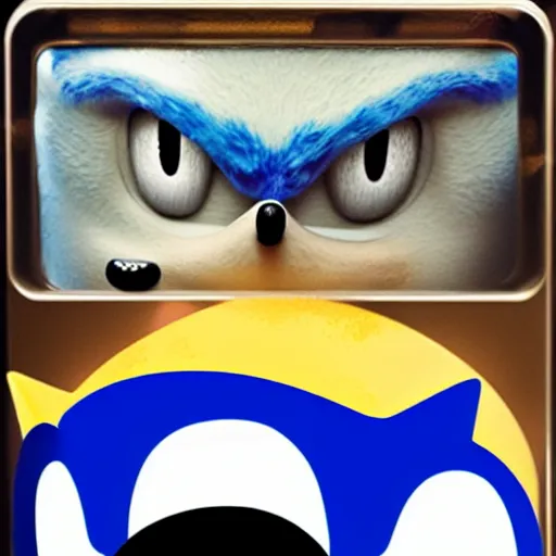 Image similar to sonic mugshot