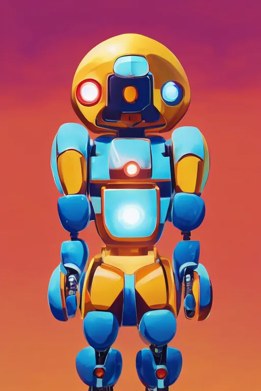 Image similar to metabots medabots medarotto medarot robot minimalist comics helmet mask neon cybereye, behance hd by jesper ejsing, by rhads, makoto shinkai and lois van baarle, ilya kuvshinov, rossdraws global illumination ray tracing hdr radiating a glowing aura