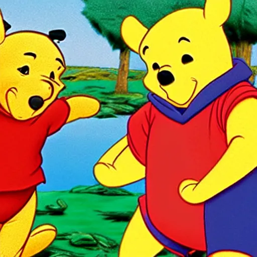 Image similar to winnie the pooh in voyager