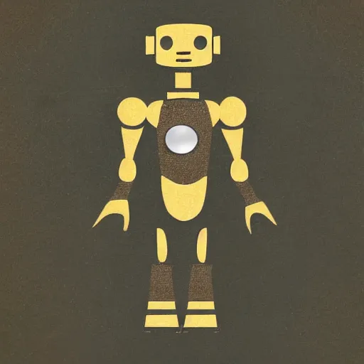 Prompt: ancient cave painting of a robot