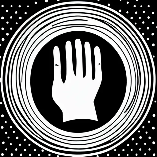 Image similar to praying hands logo, vector, minimal, one line art, sharp focus, white background