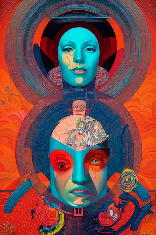 Image similar to portrait of godel's incompleteness theorem, by tristan eaton, victo ngai, peter mohrbacher, artgerm,