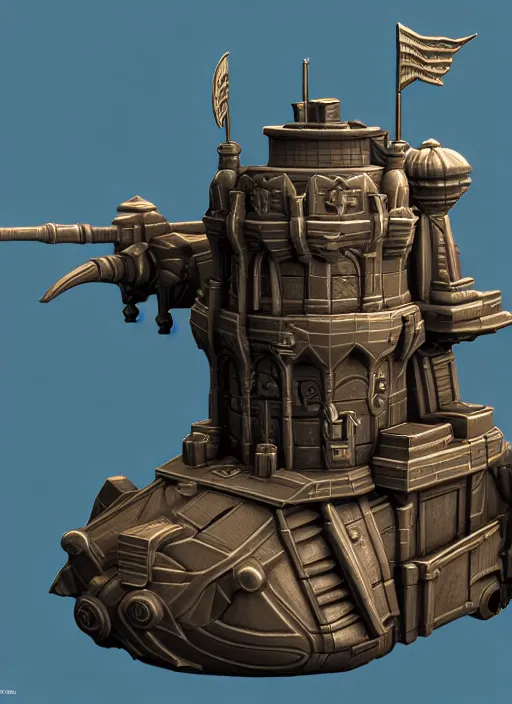 Image similar to stl fantasy miniature, 3 d render, activision blizzard style, michael vicente